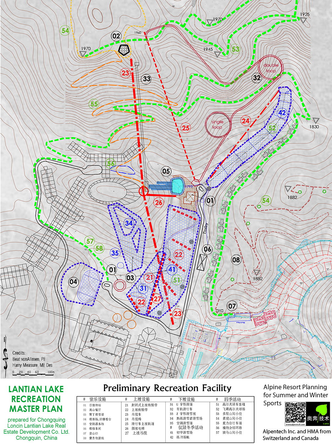 Summer Mountain Map